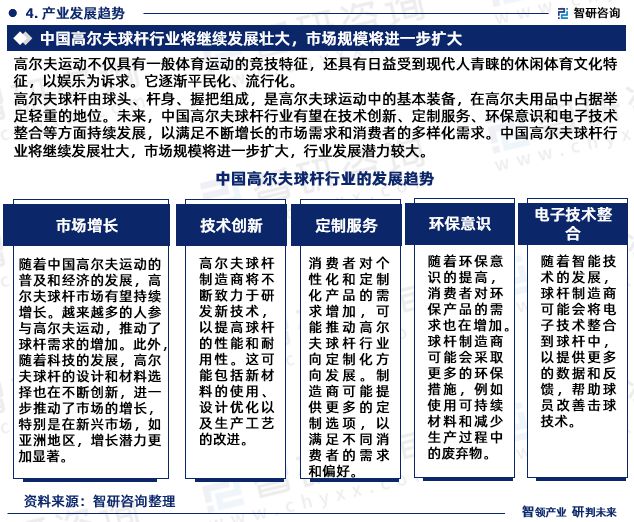 中国高尔夫球杆行业市场现状、重点企业分析及投资潜力研究报告(图6)