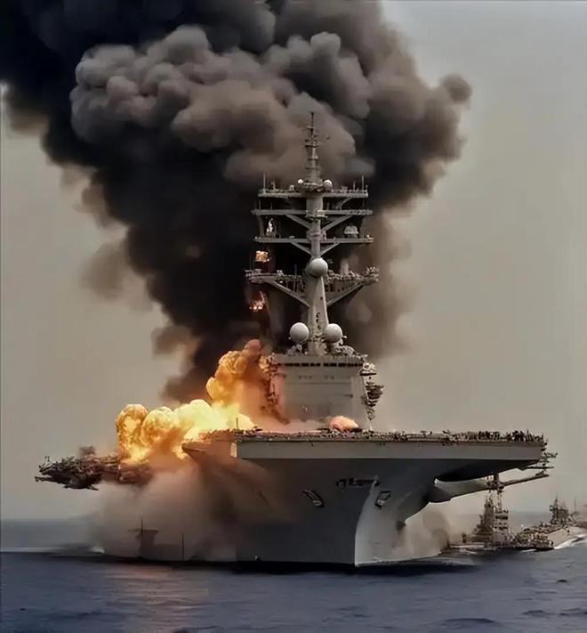 炸了个寂寞美军B-2轰炸机空袭也门胡塞武装依然追打美国航母(图1)